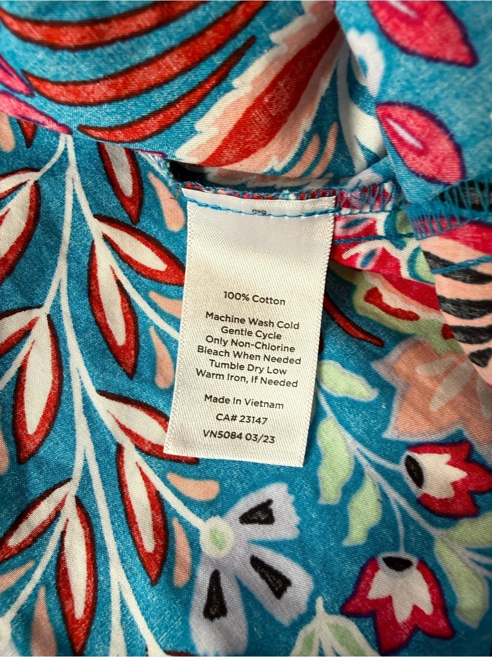 Talbots XL Paisley Botanical Cotton Poplin Matching Set Blouse Skirt